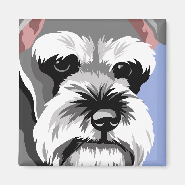 Miniature Schnauzer Magnete Magnet (Vorne)