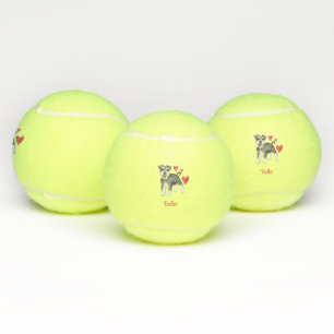 Miniature Schnauzer Personalisiert Hund Tennisbälle