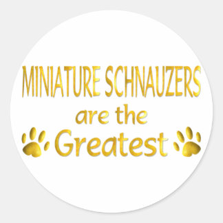 Miniature Schnauzer Runder Aufkleber
