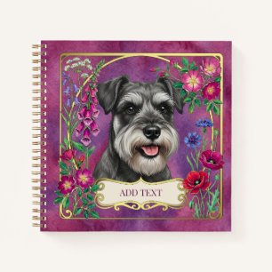 Miniature-Schnauzer-Salz-und-Pfeffer-Notizbuch Notizbuch