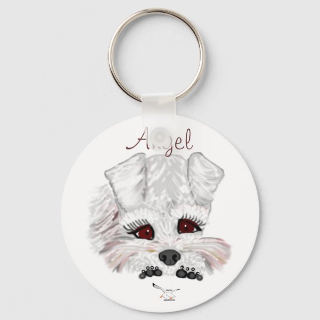 Miniature Schnauzer Schlüsselanhänger (Vorderseite)