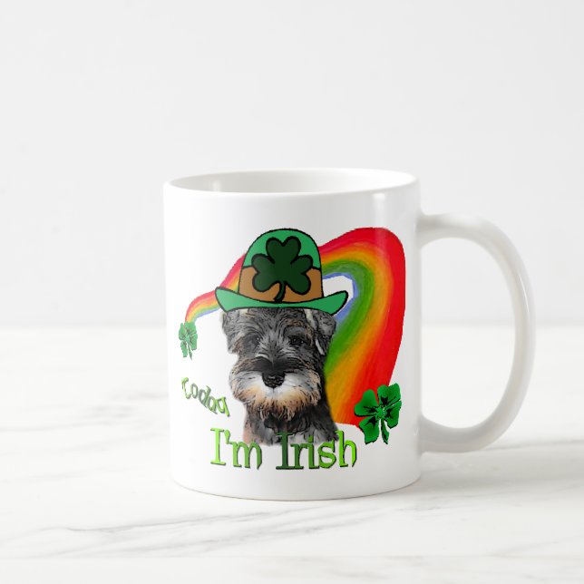 Miniature Schnauzer St Patricks Kaffeetasse (Rechts)
