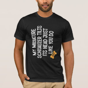 Miniature Schnauzer Tlits Kopf wie du T-Shirt