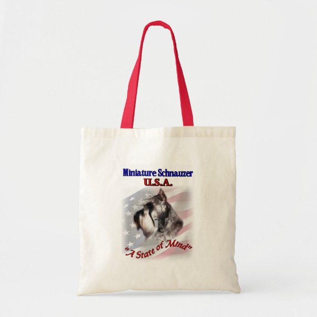Miniature Schnauzer USA Tragetasche (Vorne)