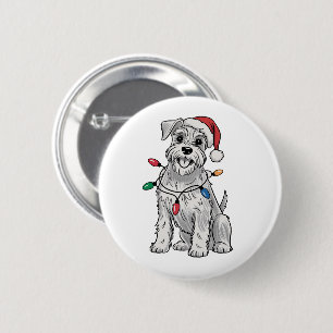 Miniature Schnauzer Weihnachten Weihnachten Weihna Button