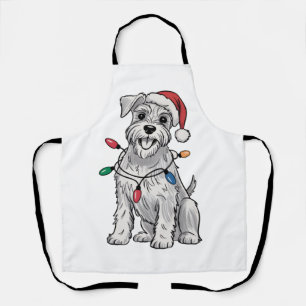 Miniature Schnauzer Weihnachten Xmas Hunde Liebhab Schürze