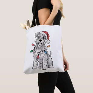 Miniature Schnauzer Weihnachten Xmas Hunde Liebhab Tasche