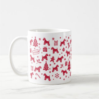 Miniature Schnauzer Weihnachtsdesign Kaffeetasse