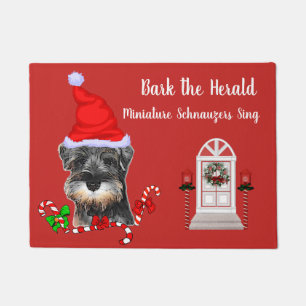 Miniature Schnauzer Weihnachtszeit Fußmatte