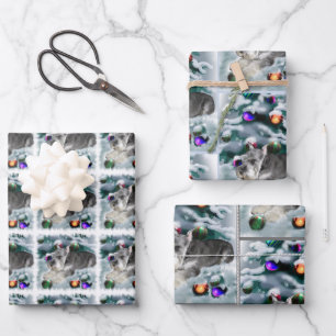 Miniature Schnauzer Weihnachtszeit Geschenkpapier Set