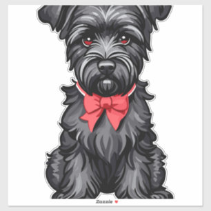 Miniature Schnauzer Welpe Aufkleber