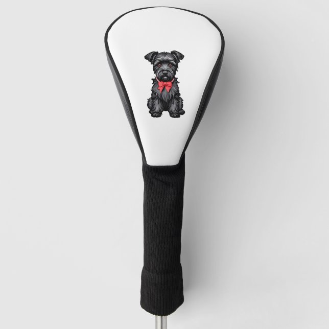 Miniature Schnauzer Welpe Golf Headcover (Vorderseite)