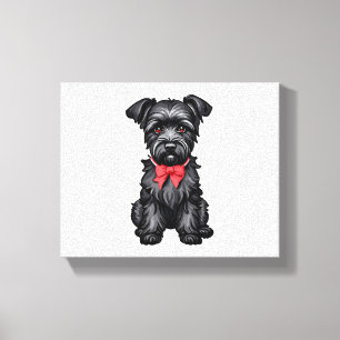 Miniature Schnauzer Welpe Leinwanddruck