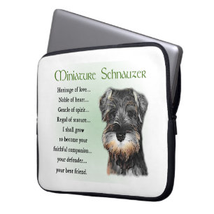 Miniature Schnauzer Welppy Laptopschutzhülle