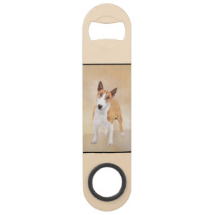 Miniature Taureau Terrier Peinture - Joli Original
