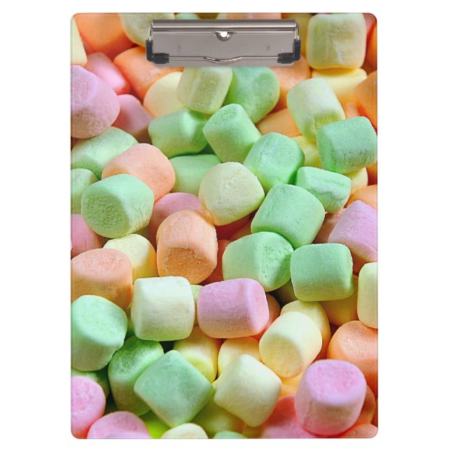 Miniaturmarshmallows Klemmbrett (Vorderseite)