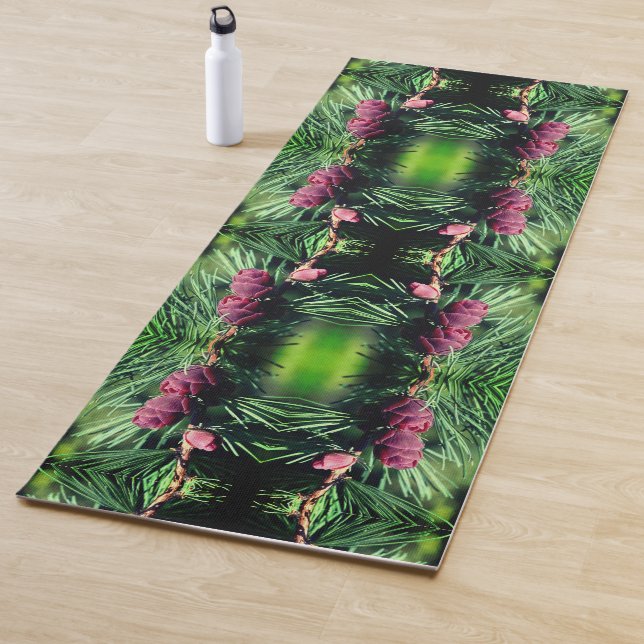 Miniaturpinecones Abstrakt Nah Yogamatte (Beispiel)