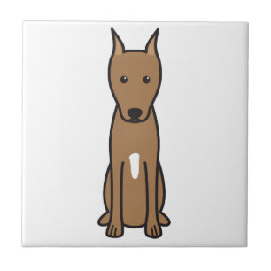 Miniaturpinscher-HundeCartoon Fliese