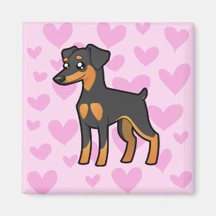 Miniaturpinscher-/Manchester-Terrier-Liebe Magnet