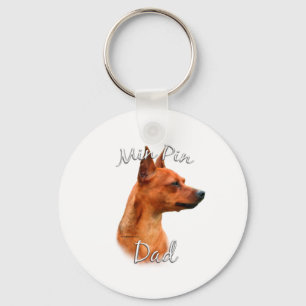 Miniaturpinscher (Rost) Vater 2 Schlüsselanhänger