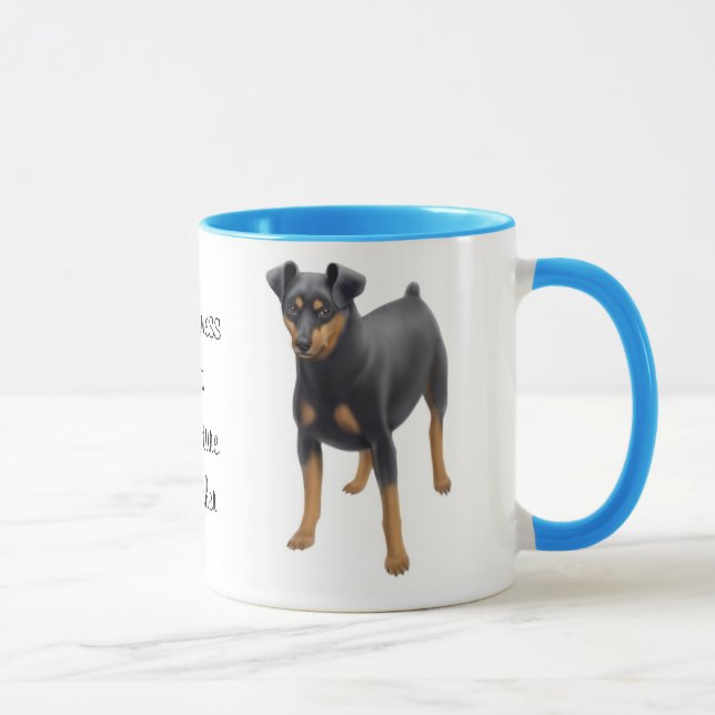Miniaturpinscher-Wecker-Tasse Tasse (Rechts)