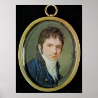 Miniaturportrait von Ludwig Van Beethoven , 1802