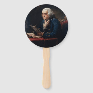 Miniaturporträt, Benjamin Franklin Gründungsvater Fächer