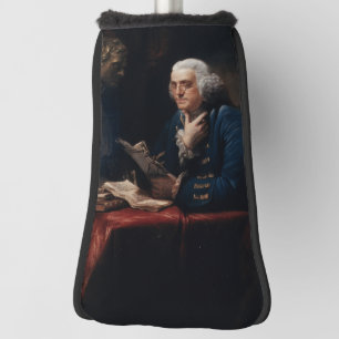 Miniaturporträt, Benjamin Franklin Gründungsvater Golf Headcover
