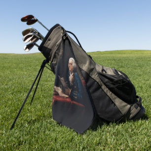 Miniaturporträt, Benjamin Franklin Gründungsvater Golfhandtuch