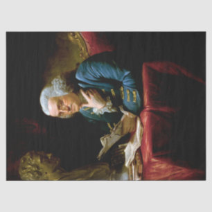Miniaturporträt, Benjamin Franklin Gründungsvater Seidenpapier