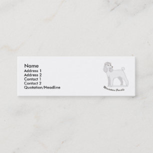 Miniaturpudel Mini Visitenkarte