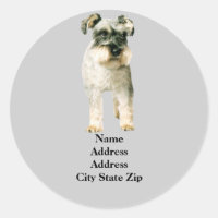 Miniaturschnauzer-Adressenkennzeichen