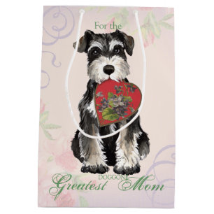 Miniaturschnauzer-Herz-Mama Mittlere Geschenktüte