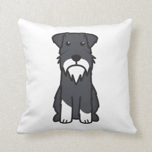Miniaturschnauzer-HundeCartoon Kissen