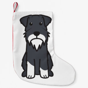 Miniaturschnauzer-HundeCartoon Kleiner Weihnachtsstrumpf