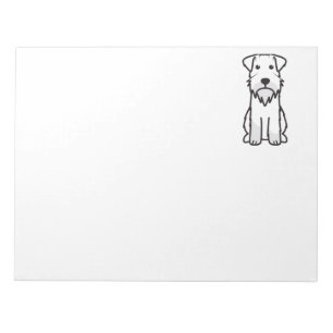 Miniaturschnauzer-HundeCartoon Notizblock