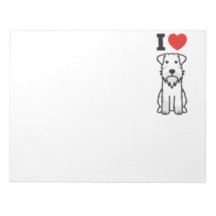 Miniaturschnauzer-HundeCartoon Notizblock