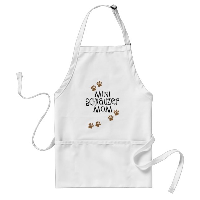 Miniaturschnauzer-Mama Schürze (Vorne)