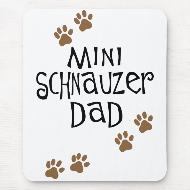 Miniaturschnauzer-Vater Mousepad (Vorne)