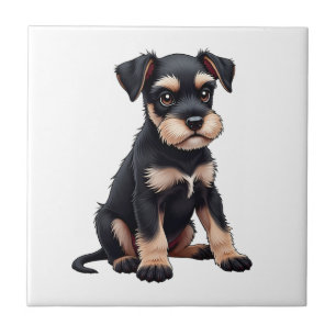 Miniaturschnauzer-Welpe (3) Fliese