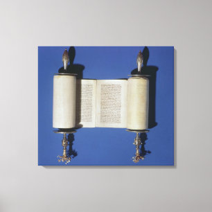 MiniaturTorah Rolle, 1765 Leinwanddruck
