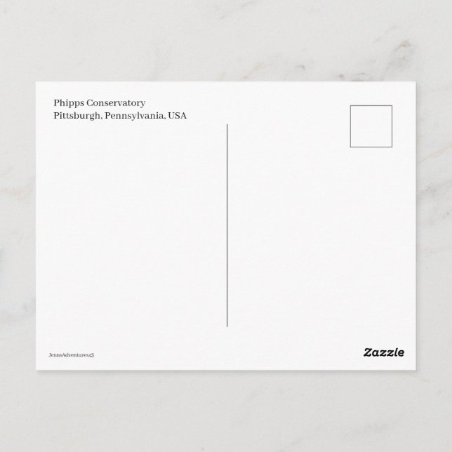 Miniaturtrolly Postkarte (Rückseite)