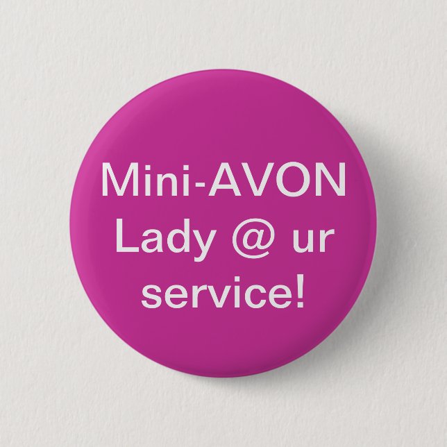 MiniAvon-Damenknopf Button (Vorderseite)