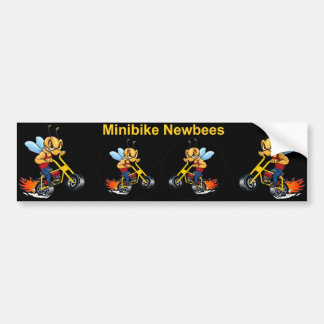 Minibike Newbee Schneide dich selbst Autoaufkleber
