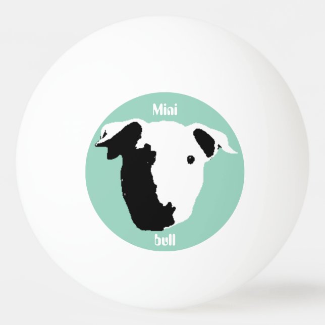 Minibulle Tischtennisball (Vorderseite)
