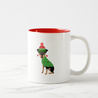 MiniButton-WeihnachtsTasse Zweifarbige Tasse