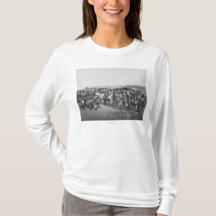 Miniconjou mit weißen Soldaten T-Shirt