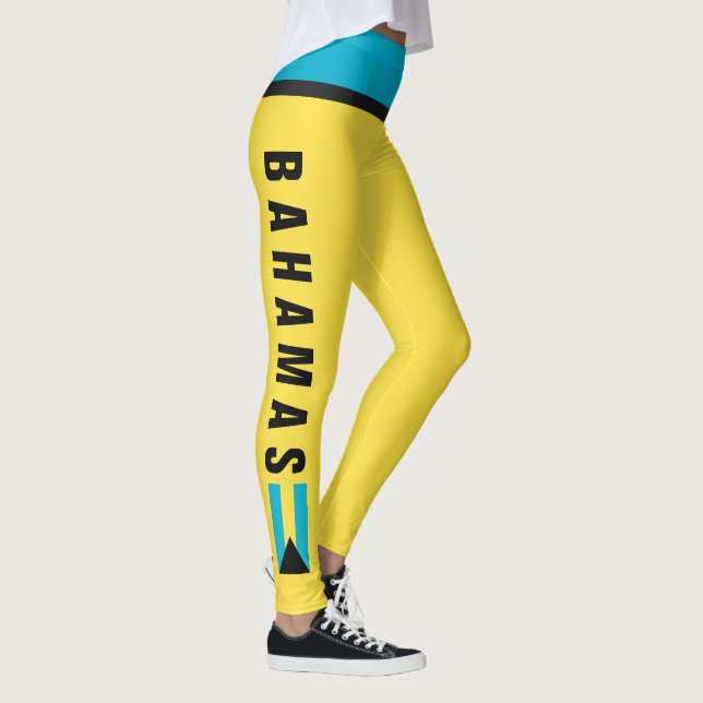 Miniflagge Bahamas-Leggings-| Leggings (Rechts)