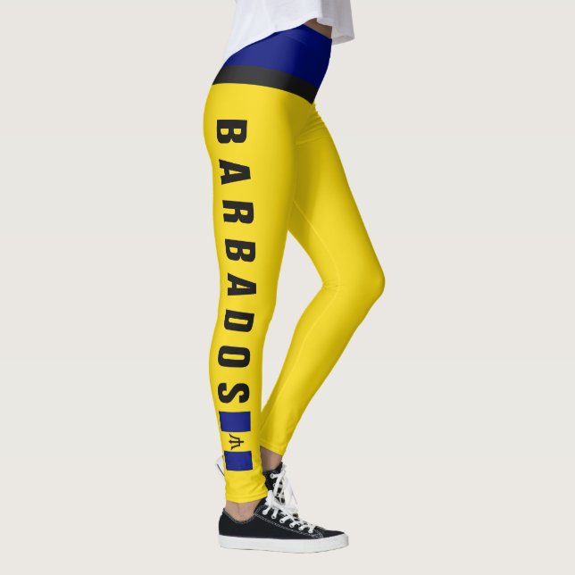 Miniflagge Barbados-Leggings-| Leggings (Rechts)
