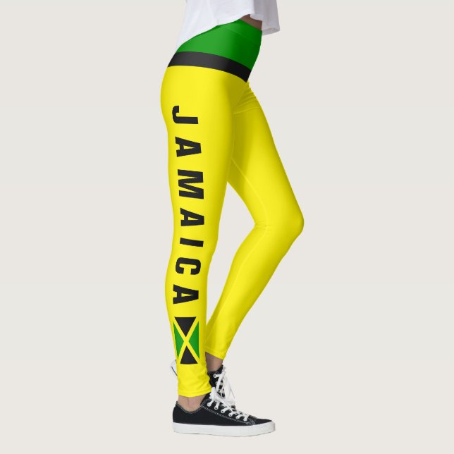 Miniflagge Jamaika-Leggings-| Leggings (Rechts)